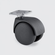 Roulette pour siège à moyeu lisse