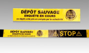 "Ruban de signalisation ""dépôt sauvage"" - 250 m"
