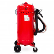 Sableuse mobile avec aspiration - Capacité 106 L - Tuyau 2,5 m