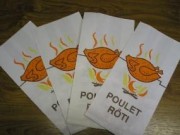 Sac papier pour poulet cuit