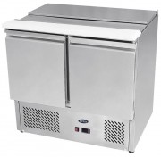 Saladette à 2 portes avec couvercles coulissants