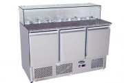 Saladette en inox à toit ouvrant