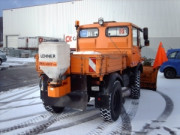 Saleuse tractée électrique - Capacité 70, 110 ou 170 L - Largeur d'épandage de 0,8 à 6 m