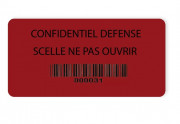 Scellé adhésif anti-fraude personnalisable