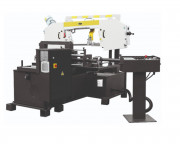 scie à ruban semi-automatique avec coupe biaise