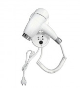 Sèche-cheveux avec support mural pour hôtels - 1.500 W - Prise rasoir