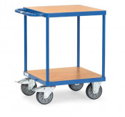 Servante d'atelier 2 plateaux - Charge 500 kg - Dim. 600x600 mm