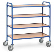 Chariot pour 12 ou 16 bacs euro - 4 plateaux - Charge 250 kg