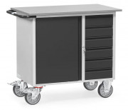 Servante d'atelier avec plateau placard - Charge 400 kg