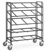 Servante ESD à 5 plateaux pour bacs Euro - Charge 400 kg