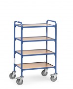 Servante pour bacs plastiques - 4 plateaux - Charge 250 kg