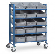 Servante pour bacs plastiques 15 bacs euro