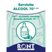 Serviette alcool 70° désinfectante sport