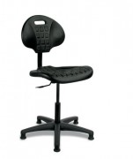 Siège atelier polyuréthane fixe noir