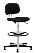 Siège d'atelier antistatique à dossier réglable