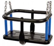 Siège de balançoire pour bébé en EPDM - Avec ou sans chaînes - Certifié TUV - Dimensions env. L43xL31xH25 cm