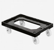 Socle rouleur pour bac alimentaire 600x400 mm