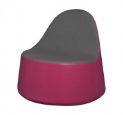 Fauteuil pour enfant bicolore KÔNE – H.240 mm ou 300 mm - Revêtement tissu enduit PVC