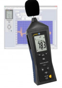 Sonomètre industriel - Plage 30 à 130 dB - Précision ±1,4 dB - Mémoire pour 32 700 valeurs - Ecran LCD