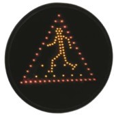 Optique de feux piétons et priorité - Rouge/Vert