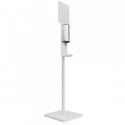 Station de désinfection des mains automatique Blanc Signalisation SANIMAINS 