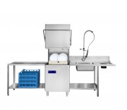 Lave vaisselle avec table d'entrée et de sortie - Panier 500x500 mm