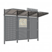 Stations bus avec bardages acier