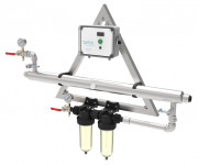 Stérilisateur UVC avec filtration - Chambre de traitement inox 316 L - Pression 6 bars - Débit de 1.2 à 24 m3/h