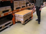 Rayonnage coulissant pour palettes - Plateau coulissant en caillebotis, bois ou acier