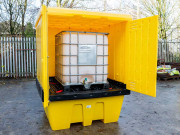 Stockage de produits dangereux : Abri pour IBC