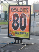 Stop-trottoir sur pieds tube - 160 x 120 cm ou 176 x 120 cm