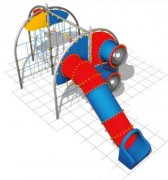 Structure de jeux 4 murs d'escalade