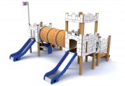 Structure de jeux avec toboggans Miengo
