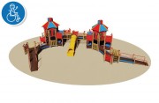 Structure mulijeux pour enfants handicapés