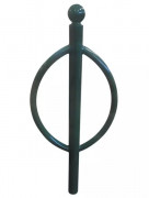 Support cycles en acier zingué - hauteur : 122 à 150 cm - à sceller