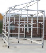 Support panneaux photovoltaïques en profilés aluminium