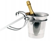 Support seau de table chromé (Lot de 5)