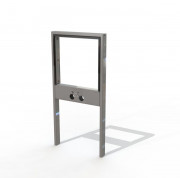 Arceau vélos en acier PMR - 2 places - L.400 x H.870 mm - ? sceller