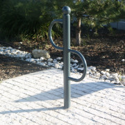 Support vélo tête boule à sceller