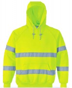 Sweatshirt haute visibilité à capuche