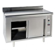 Table armoire chauffante inox