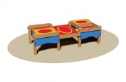 Table avec bacs à sable pour enfants
