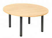 Table basse ORGA monobloc pieds ronds – Rond – ? 80 cm - Plateau mélaminé