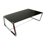 Table basse plateau verre pour accueil