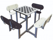 Table d'échecs extérieure pour cours d'école