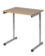 Table scolaire réglable à dégamenent latéral ALGO - taille réglable de 4 à 6 - Dim. 70 x 50 cm ou 130 x 50 cm - plateau mélaminé ou stratifié