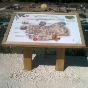 Table d’orientation en bois