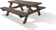 Table de pique-nique plastique recyclé pmr 2m40