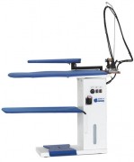 Table de repassage professionnelle avec chaudière en inox - Dim. plateau 1100 x 380 mm