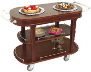 Table de service en bois 3 plateaux